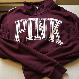 VS pink half zip
